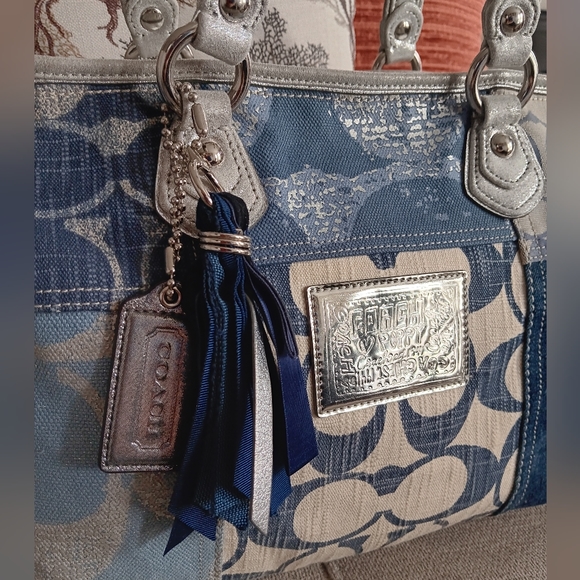 Coach Bags Coach Poppy Denim Patchwork Tote Poshmark